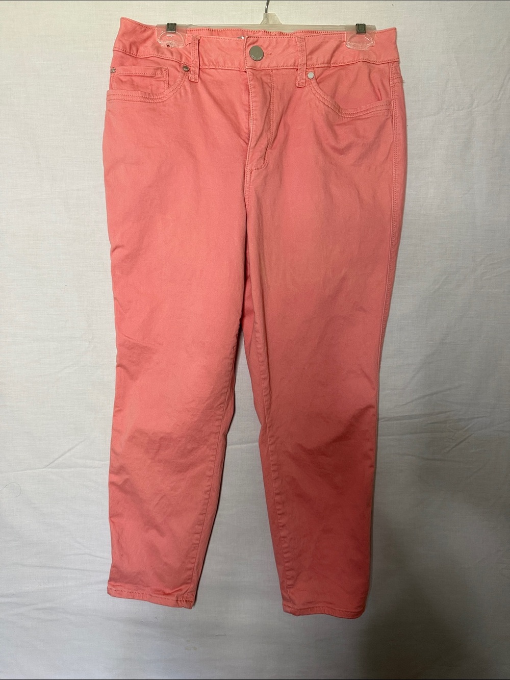 Seven7 Coral Pink Womens Straight Jeans
